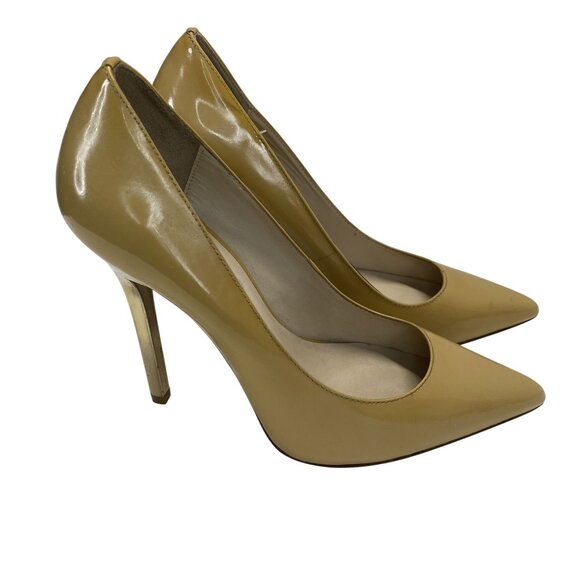 Michael Kors Yellow Patent Leather Pointed-Toe Stiletto Heels Size 8 - Picture 8 of 12